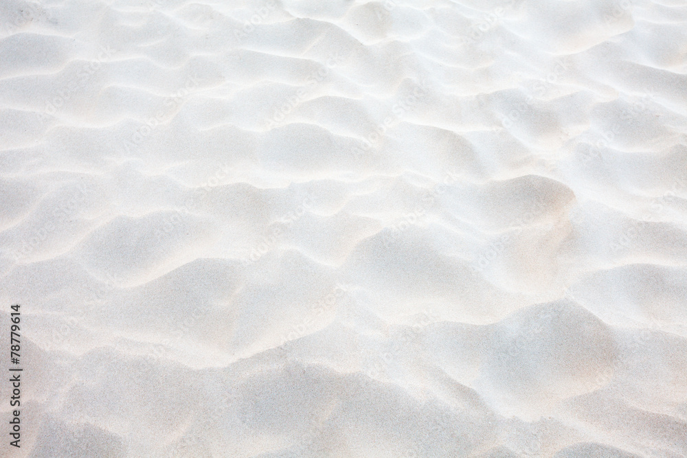 Wall mural white sand background