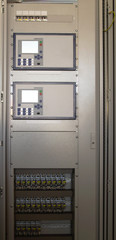 Command panel in modern electrical substation