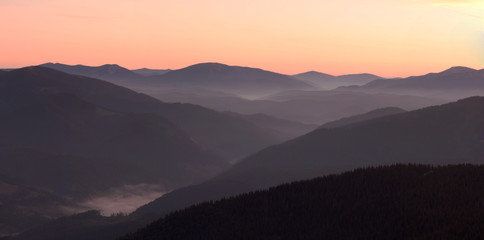 Morning in Carpathians