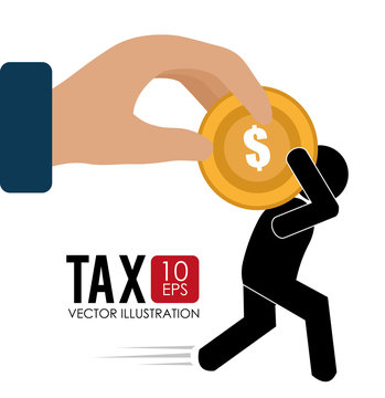 Tax Design, Vector Illustration.