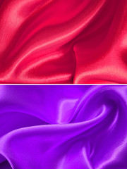 Set satin fabric texture background