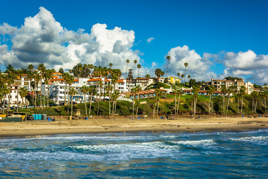 View of the beach in San Clemente, California.
