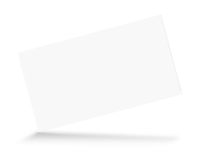 White template business card spread on white background