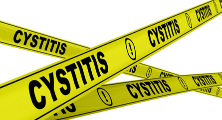Цистит (cystitis). Желтая оградительная лента