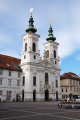 Fototapeta na wymiar Mariahilf church in Graz, Styria, Austria