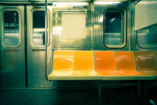 Fototapeta Vintage stonowanych obraz metra w Nowym Jorku