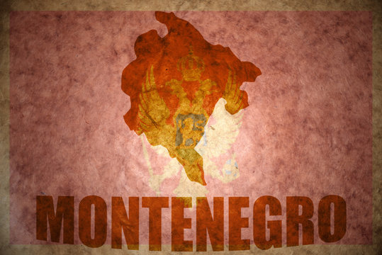 vintage montenegro map