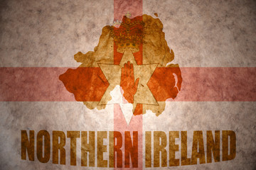 vintage northern ireland map