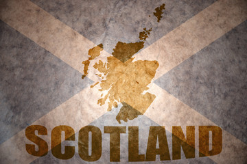 vintage scotland map