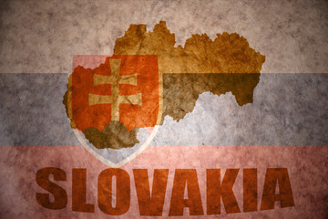 vintage slovakia map
