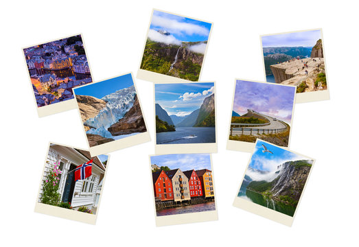 Stack of Norway travel shots