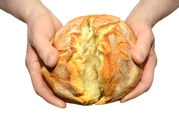 mani con pane spezzato Eucarestia