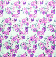 vintage style of tapestry flowers fabric
