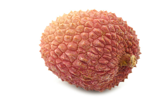  fresh lychee on a white background