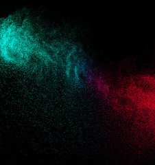 Abstract splashes of water