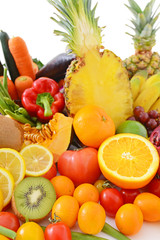 新鮮な野菜と果物