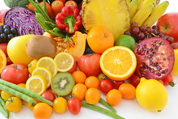 新鮮な野菜と果物