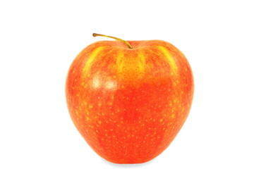 apple closeup in pure white background