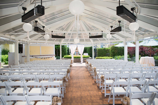 wedding ceremony simple setup idea