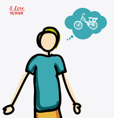 bicycle, desing vector illustration