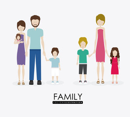 family, design, vector illustration.