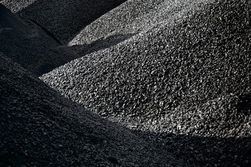 Heaps of coal