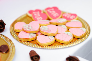 Pink cookies
