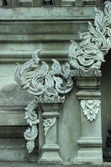 Fototapeta na wymiar Beautiful stucco temple in Thailand.