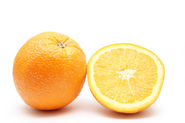 Orange fruit with sliced orange