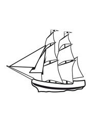 sail sailing ship old ship
