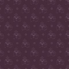 elephants in the Indian pattern
