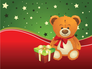 Teddy Bear with Gift Box