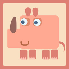 Rhino stylized cartoon icon