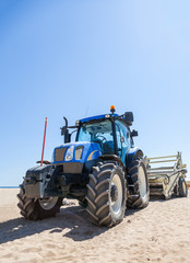 Tractor on the beach