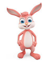 Obraz na płótnie Canvas Easter Bunny with standing pose