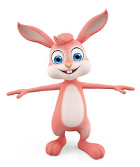 Easter Bunny with standing pose