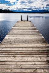 Fototapeta premium old wooden jetty