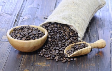 Coffee beans.