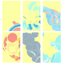 Set of Brochure Design Templates. Geometric shape Abstract Mode