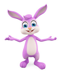 Easter Bunny with presentation pose