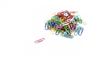 Paper Clips Mixed Pink