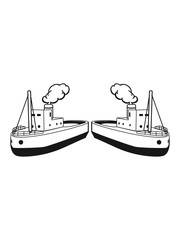 Naklejka premium steamer toy toy ship