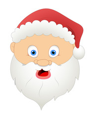 Surprised Santa Face Expression