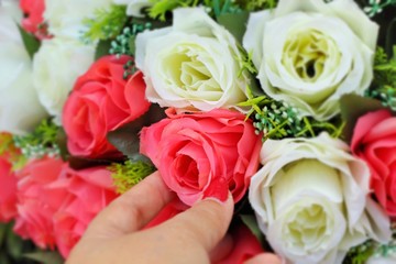 beautiful of rose artificial flowers