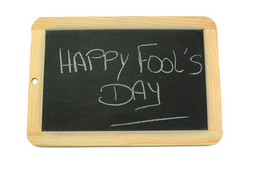 Obraz premium slate happy fool's day