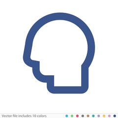 Sticker Icon - Vector file includes all colors