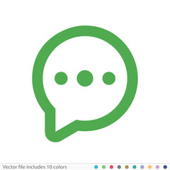 Sticker Icon - Vector file includes all colors