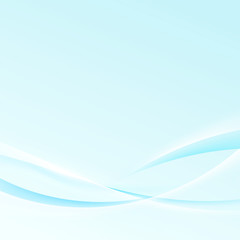 Naklejka premium Abstract transparent blue modern swoosh border wave background