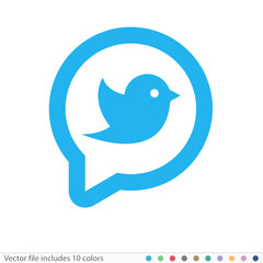 Obraz premium Sticker Icon - Vector file includes all colors