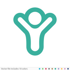 Sticker Icon - Vector file includes all colors